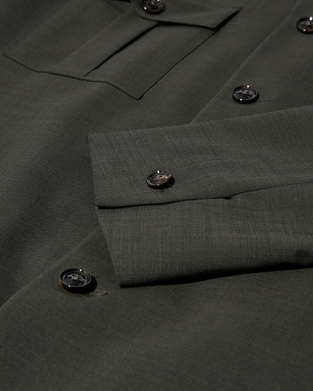 Jacob Dynamic Luxe Overshirt Dark Green
