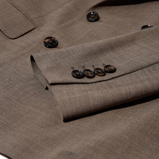 Lui Dynamic Luxe Double Breasted Blazer Falcon Beige