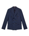 Lui  Dynamic Luxe Double Breasted Blazer Navy