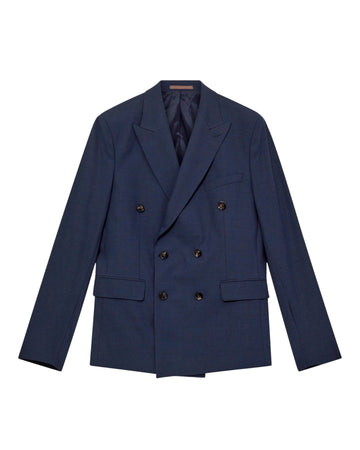 Lui  Dynamic Luxe Double Breasted Blazer Navy