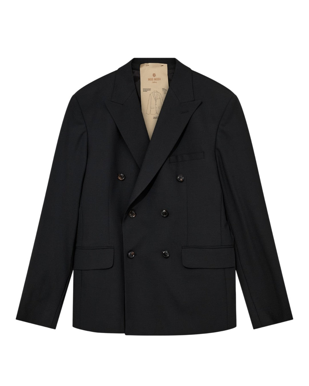 Lui Dynamic Luxe Double Breasted Blazer Black