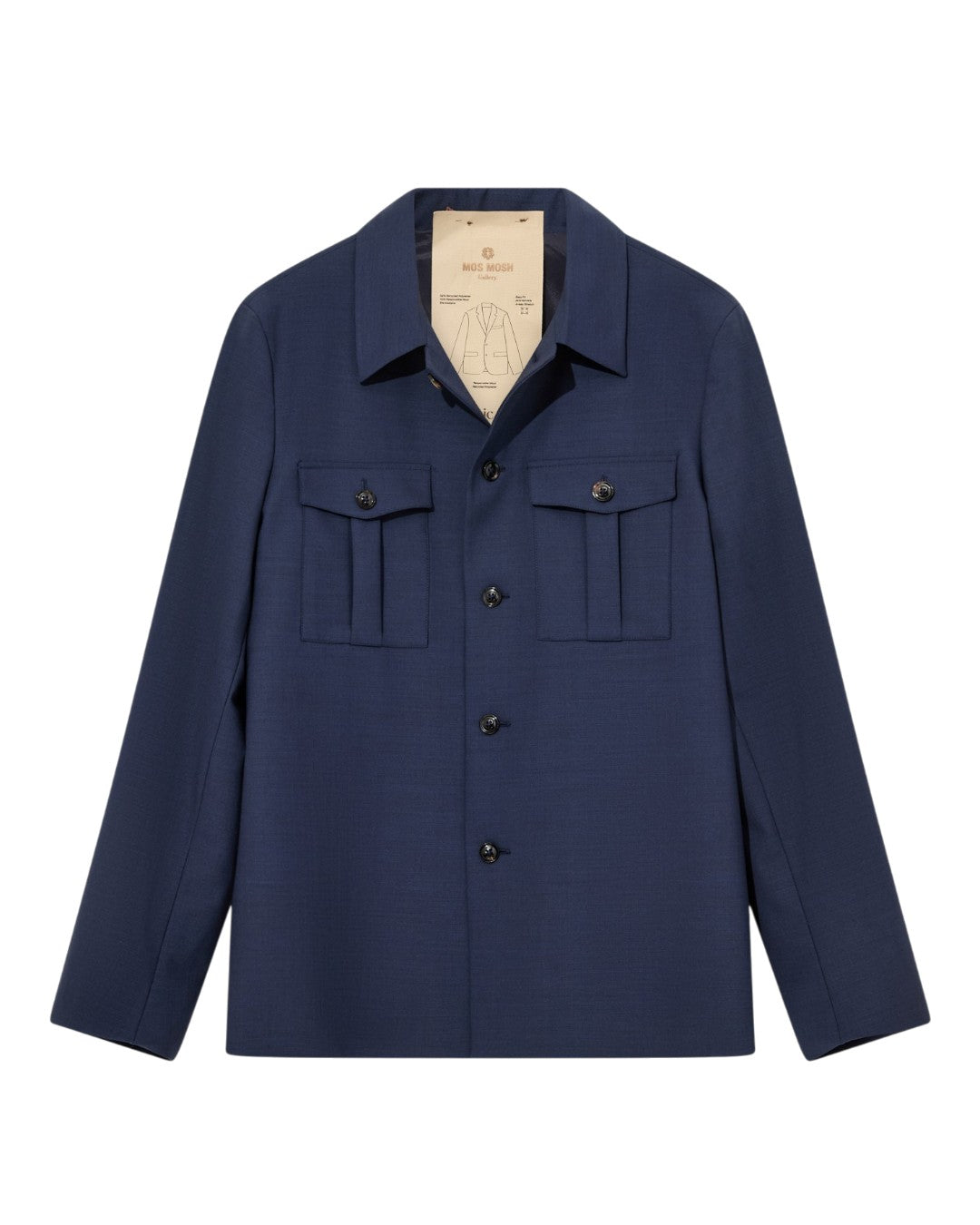 Jacob Dynamic Luxe Overshirt Navy