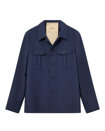 Jacob Dynamic Luxe Overshirt Navy