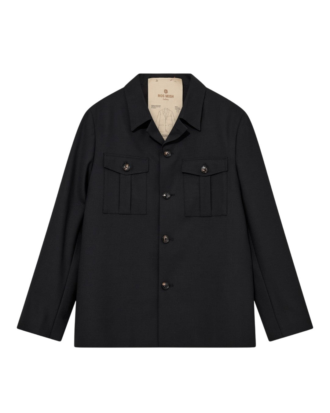 Jacob Dynamic Luxe Overshirt Black