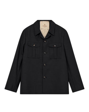 Jacob Dynamic Luxe Overshirt Black