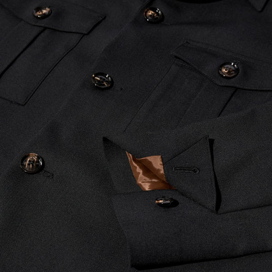 Jacob Dynamic Luxe Overshirt Black