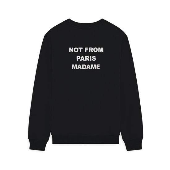 Bold Slogan Sweatshirt Black