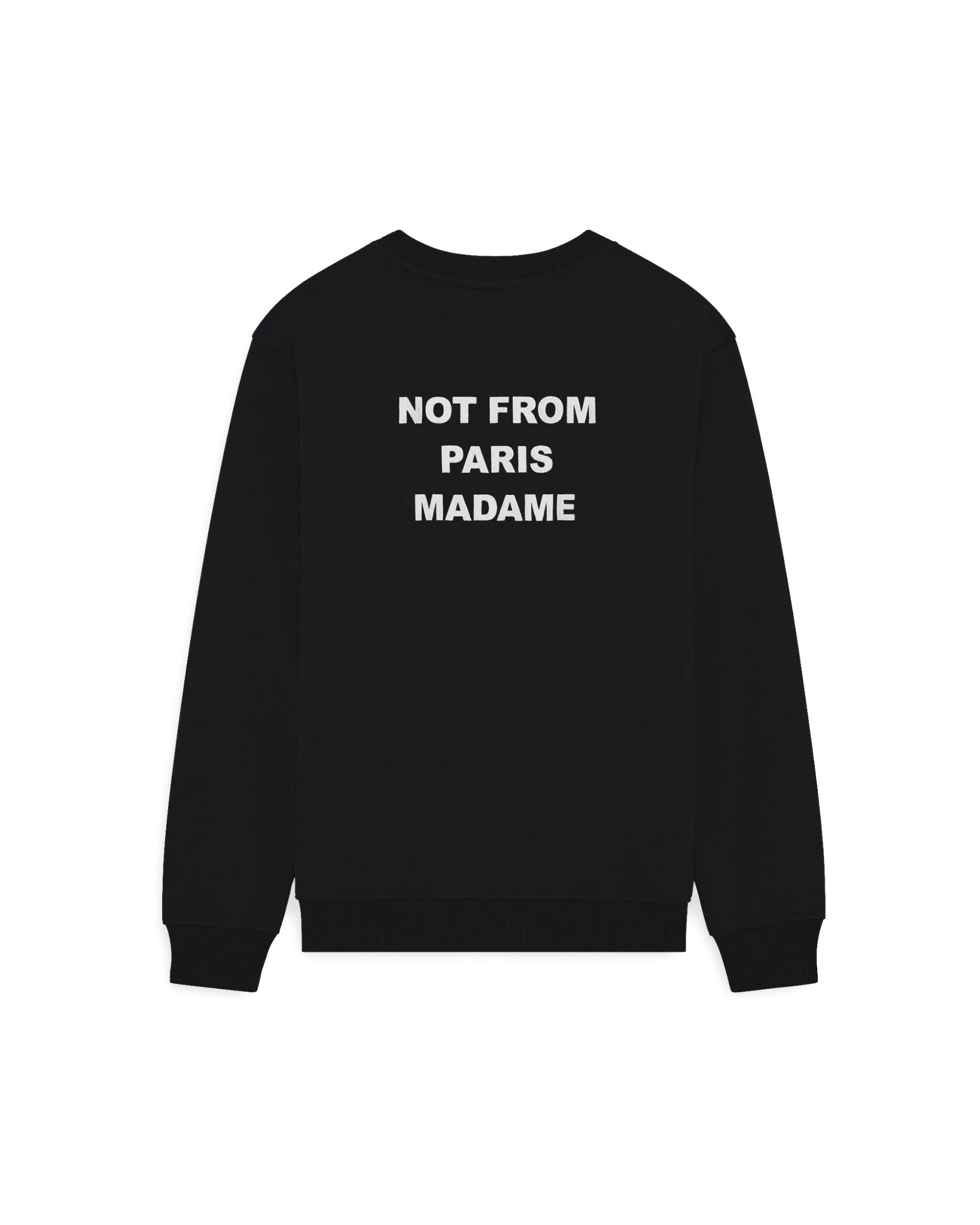 Bold Slogan Sweatshirt Black