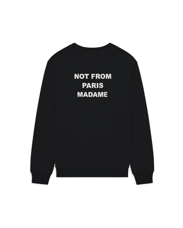 Bold Slogan Sweatshirt Black