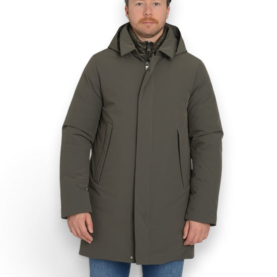 EDGAR MAN COAT WITH DETACHABLE HOOD SQL