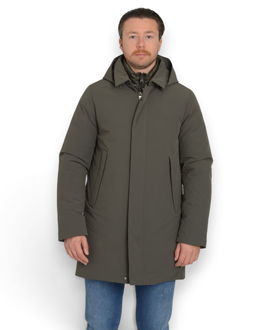 EDGAR MAN COAT WITH DETACHABLE HOOD SQL