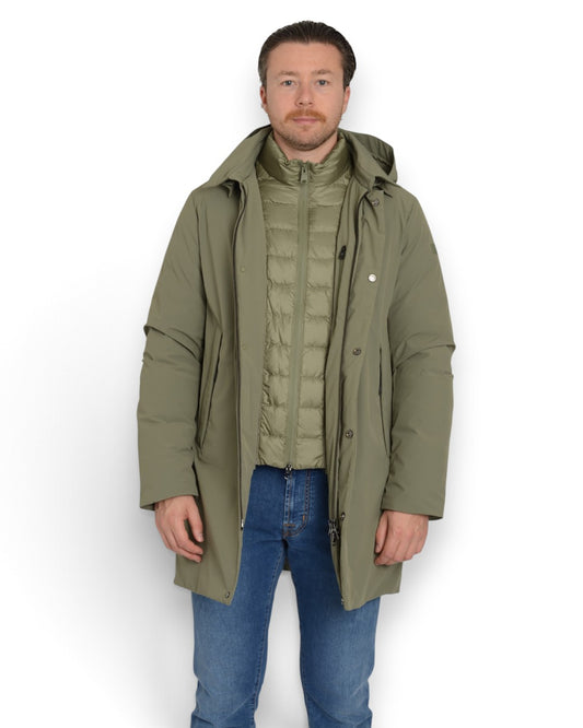 EDGAR MAN COAT WITH DETACHABLE HOOD VLH