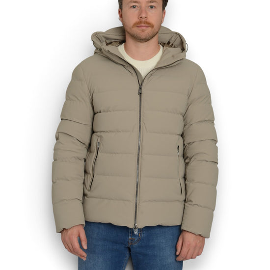 BOLLY MAN QUILTED JACKET WITH FIXED HOOD ARH