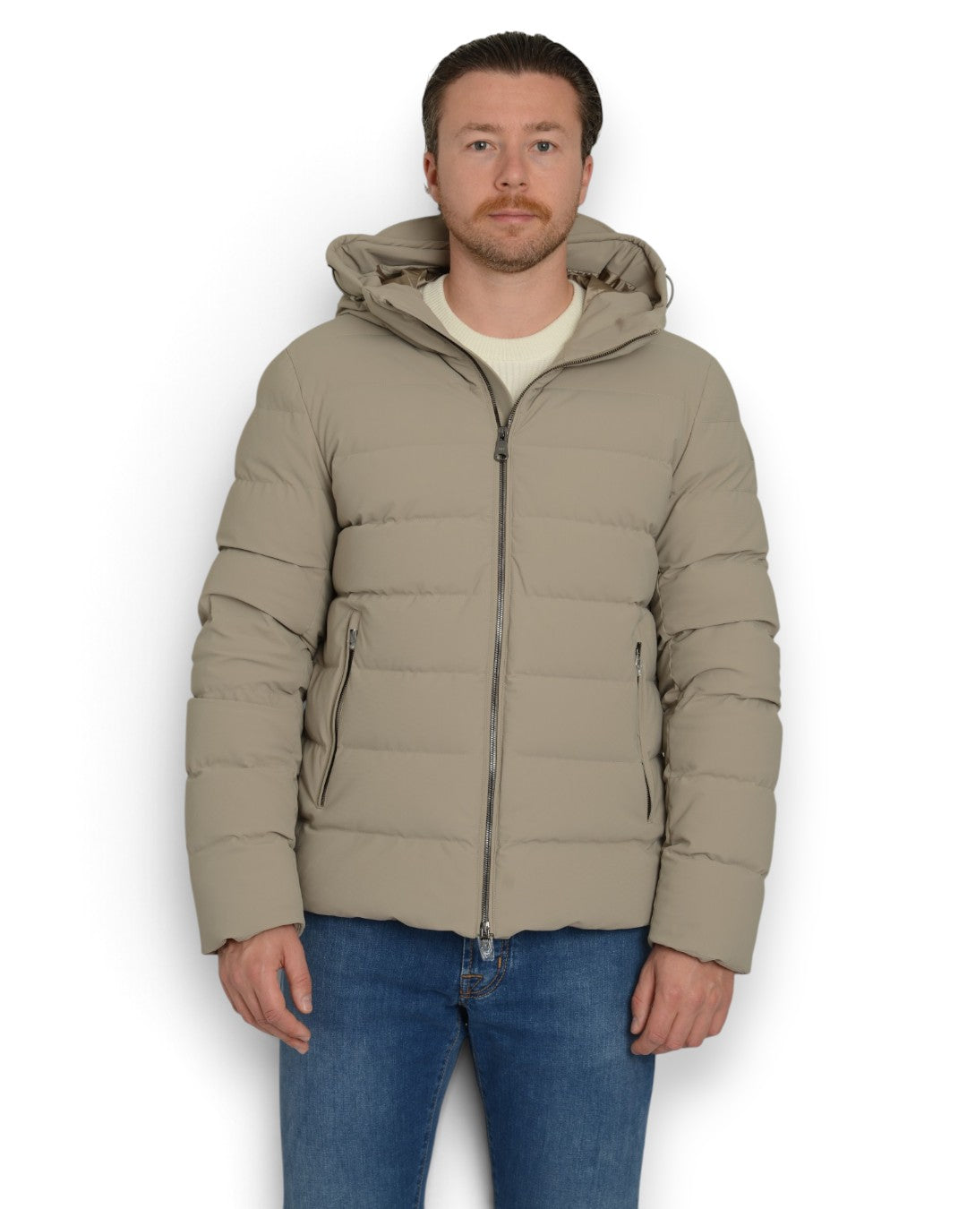 BOLLY MAN QUILTED JACKET WITH FIXED HOOD ARH
