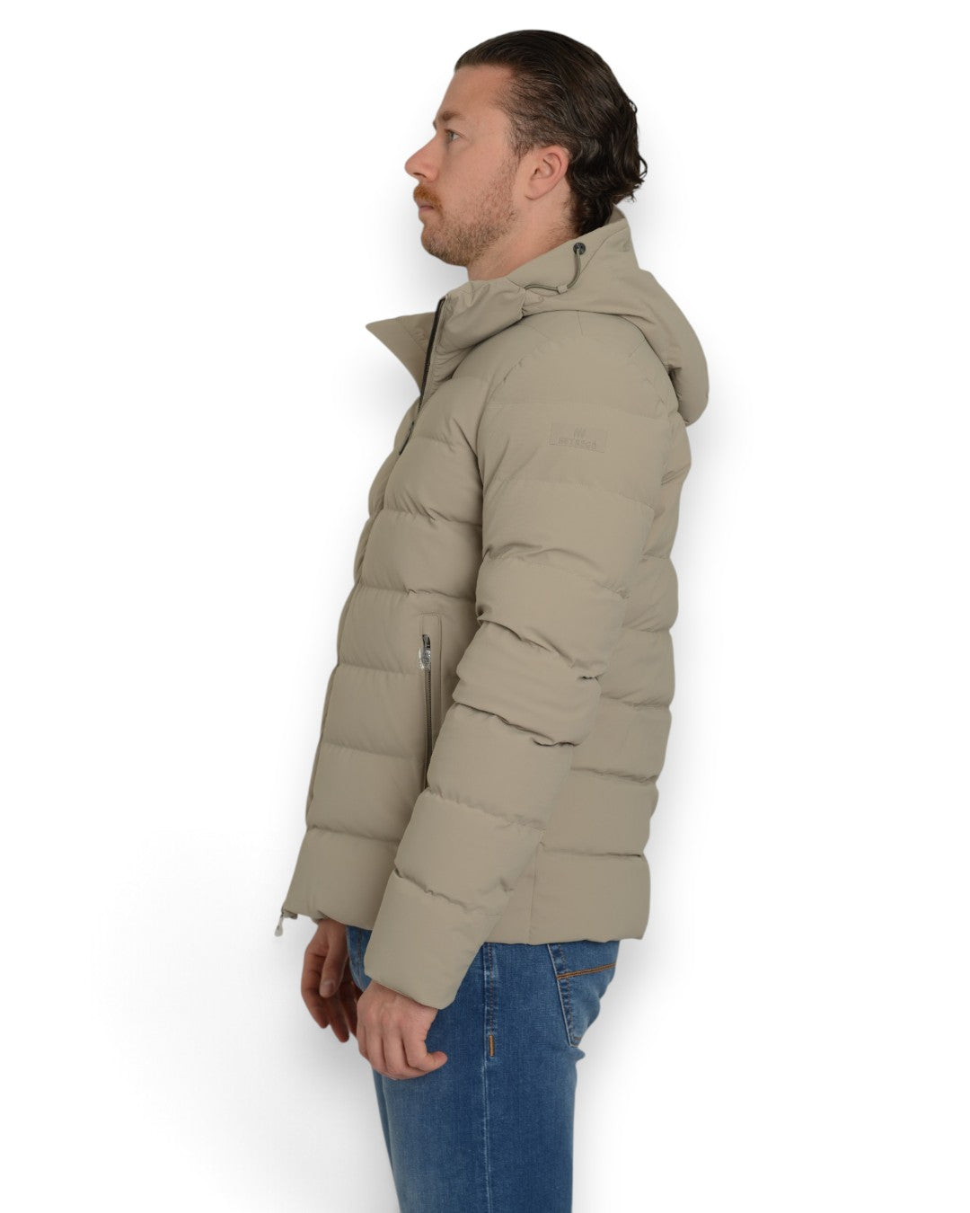 BOLLY MAN QUILTED JACKET WITH FIXED HOOD ARH