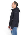 BOLLY MAN QUILTED JACKET WITH FIXED HOOD NAVY