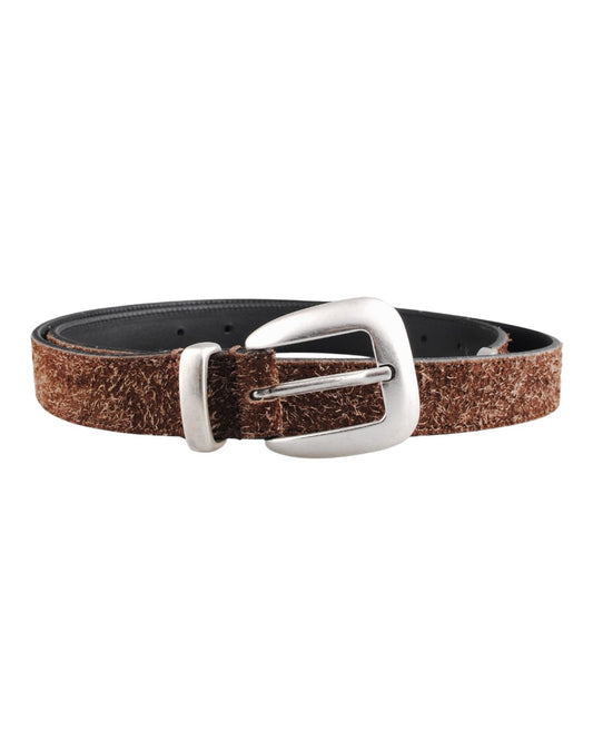 M2456/25  Belt Brown Suede (25mm)