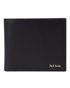 MEN  WALLET BILLFOLD PS STRIPES BLACK