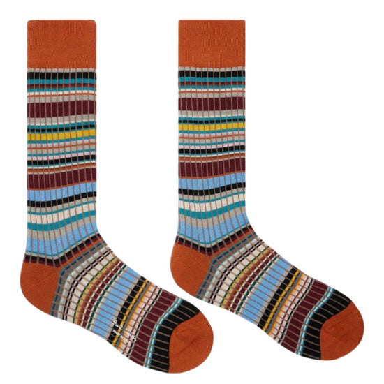 MEN SOCK RIB SIGNATURE ORANGE