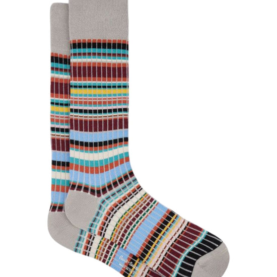 MEN SOCK RIB SIGNATURE GREY