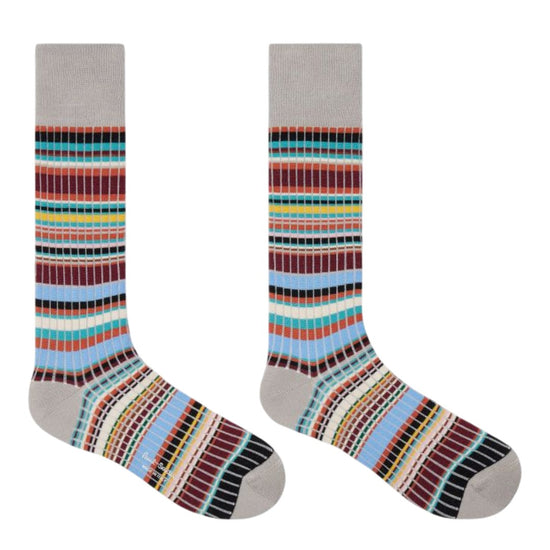 MEN SOCK RIB SIGNATURE GREY