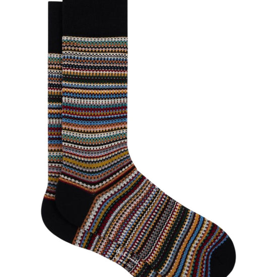 MEN SOCK 3 PACK PIQUE SIGNATURE BLU