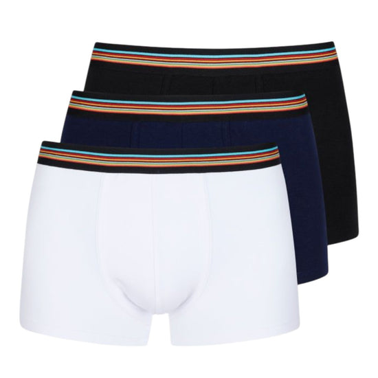MEN TRUNK 3 PACK MIXED BLACK WHITE BLUE