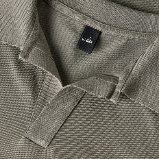 Rice Polo Steel Green Pique