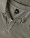 Rice Polo Steel Green Pique
