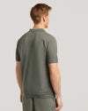 Rice Polo Steel Green Pique