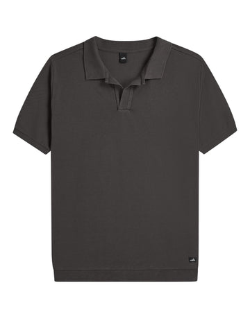 Rice Polo Dark Brown Pique