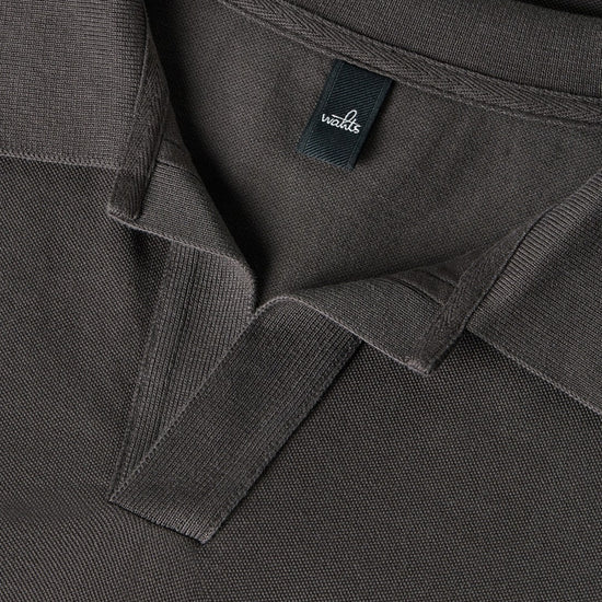 Rice Polo Dark Brown Pique