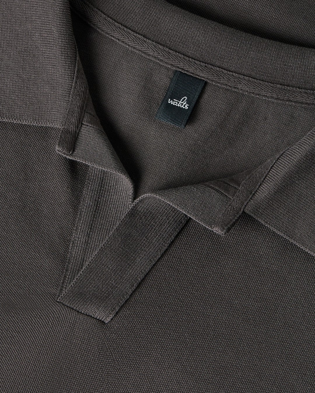 Rice Polo Dark Brown Pique