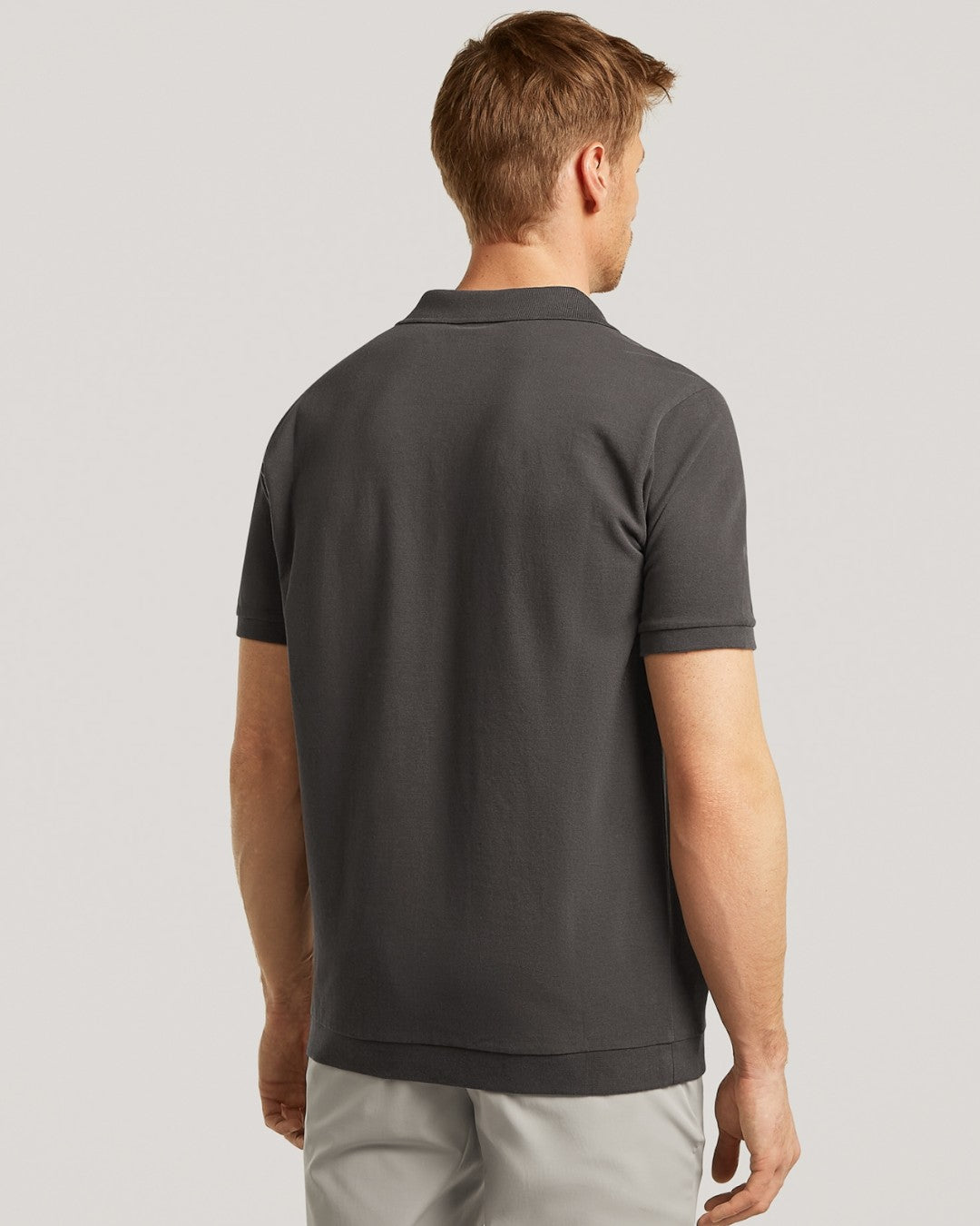 Rice Polo Dark Brown Pique