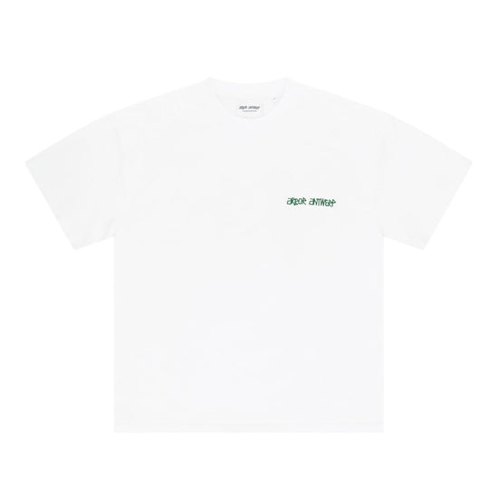 Line Flower T-shirt Green