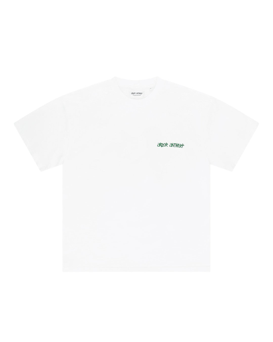 Line Flower T-shirt Green