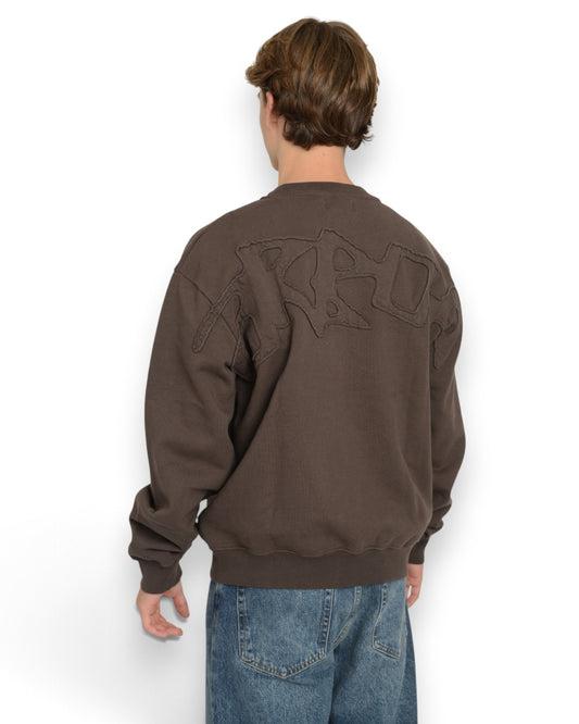 Arbor Antwerp Big Application Crewneck Coffee