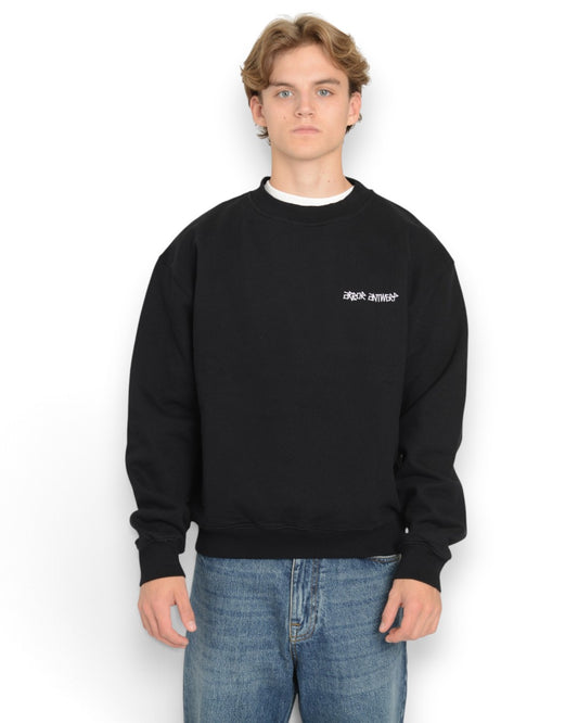 Arbor Antwerp Faded Flower Crewneck Black