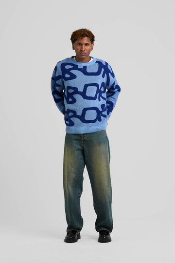 Flower Crewneck Black