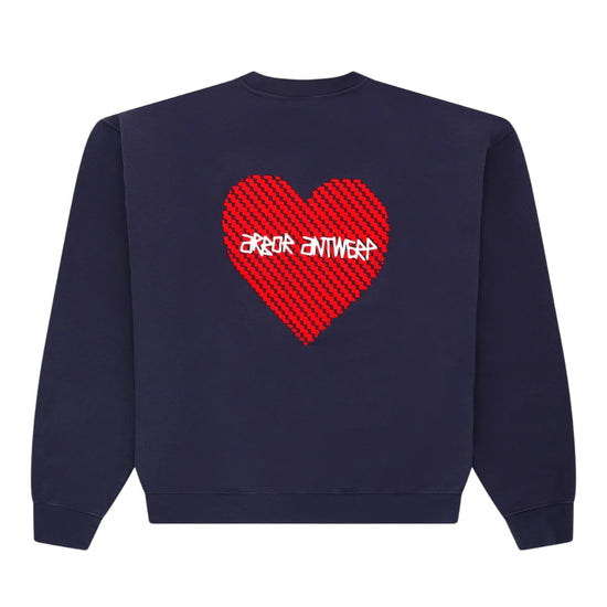 Heartwork Crewneck Blue