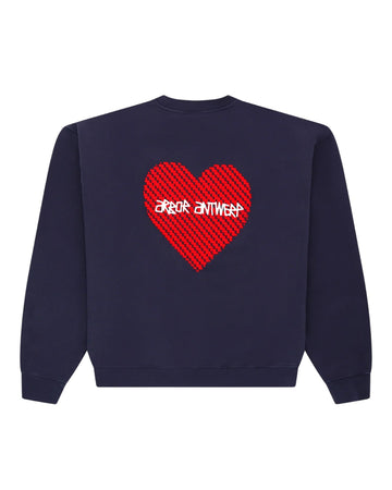 Heartwork Crewneck Blue