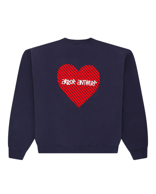 Heartwork Crewneck Blue