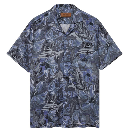 Babel Sun Linen SS Shirt Indigo Navy