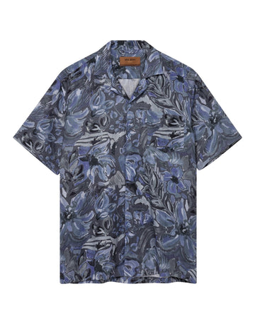 Babel Sun Linen SS Shirt Indigo Navy