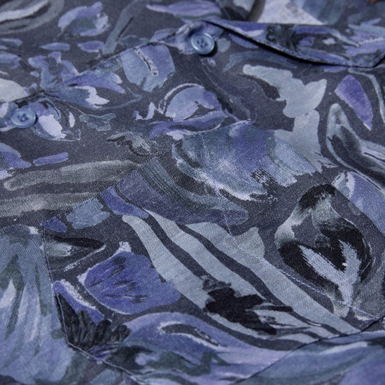 Babel Sun Linen SS Shirt Indigo Navy