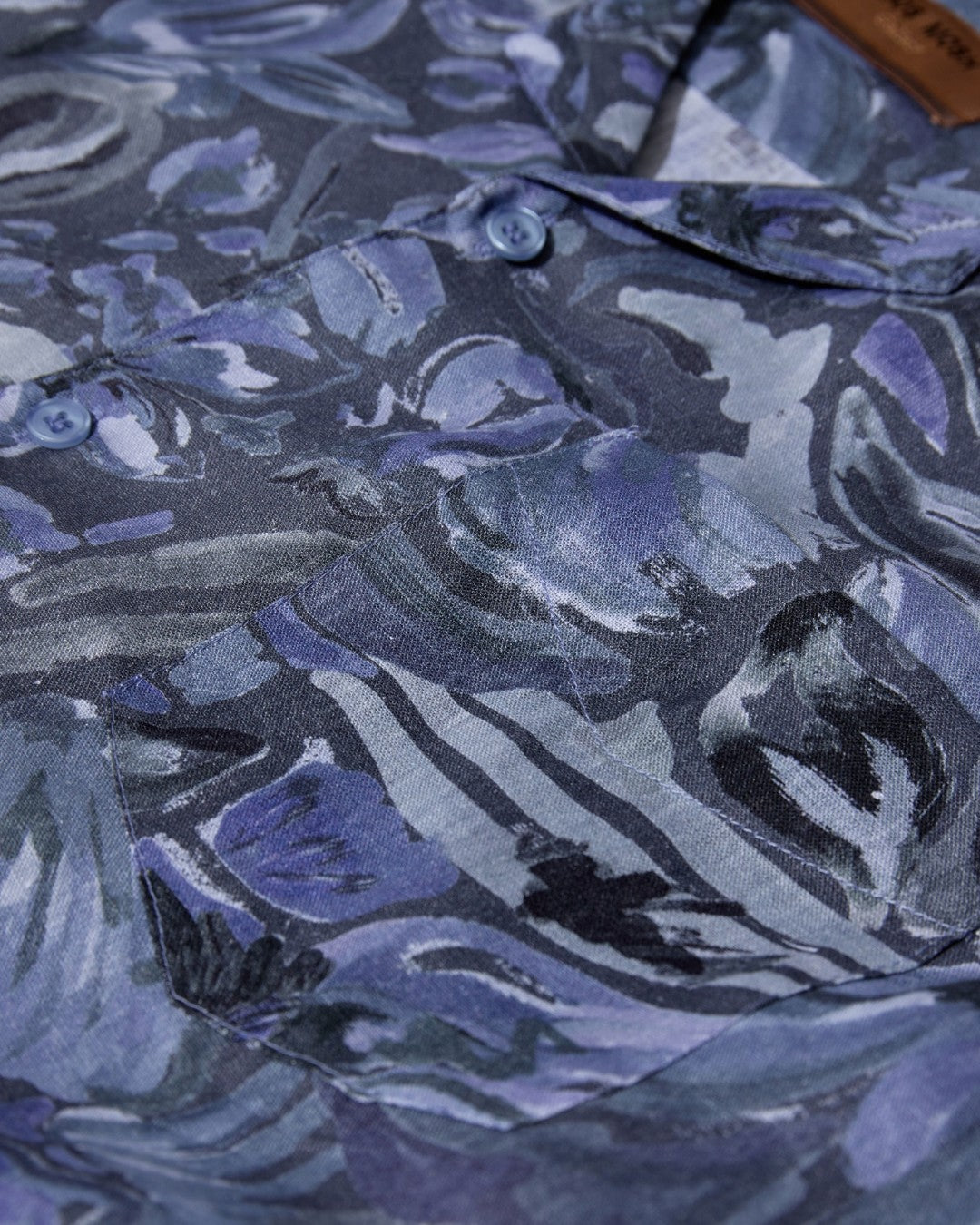 Babel Sun Linen SS Shirt Indigo Navy