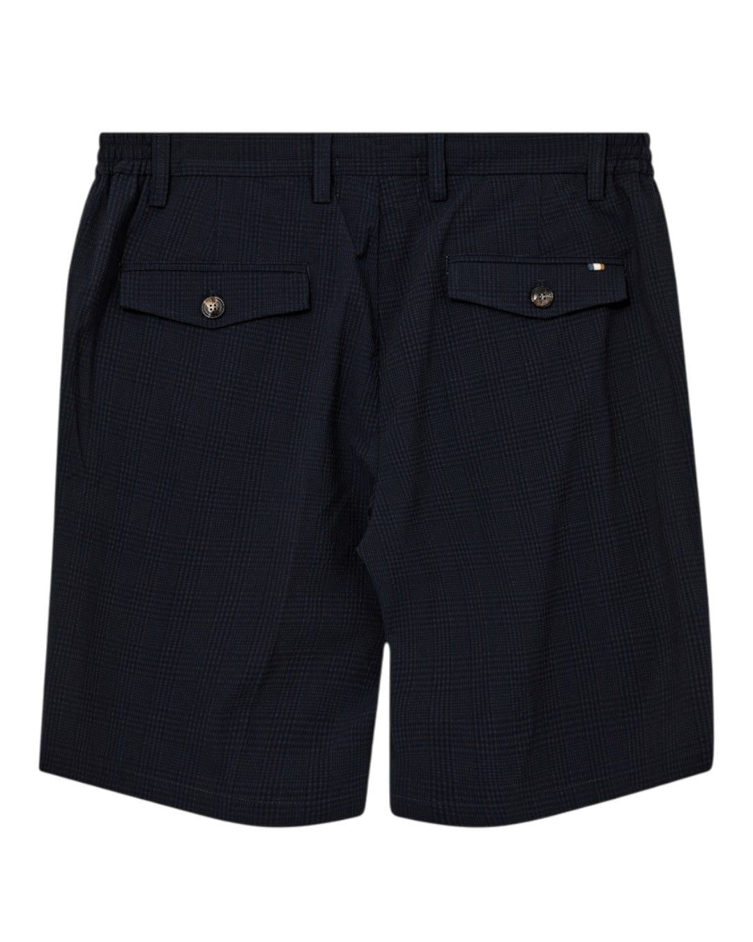 MMGHunt Seer Tencel Check Shorts Navy