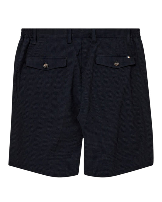 MMGHunt Seer Tencel Check Shorts Navy