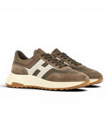 Hogan Hyperlight Sneakers Brown Beige Mesh