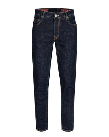 Brando Tapered Fit Denim Blu Raw R-elax Tobacco